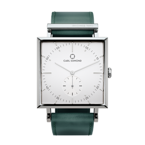 Granit White Deluxe Forest Green Leather
